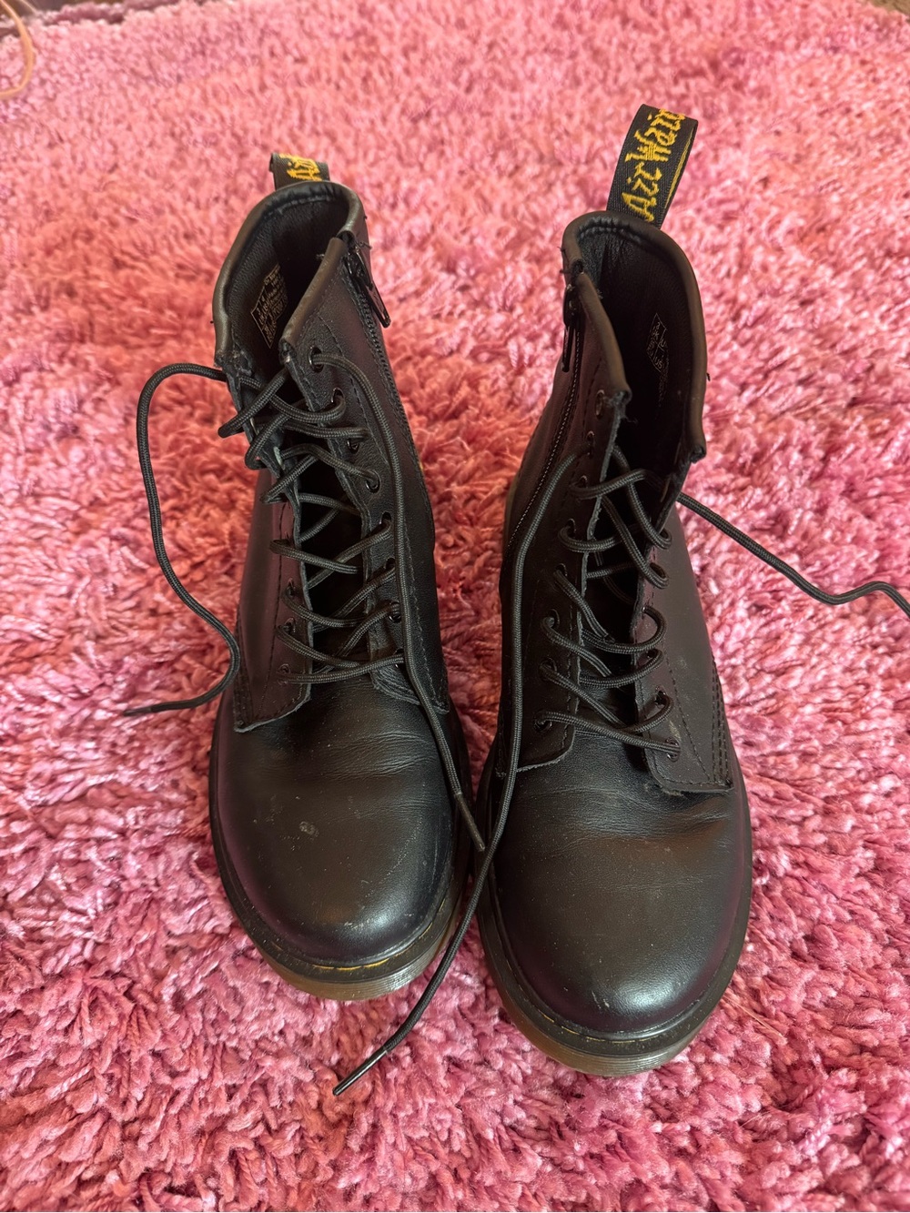 Dr. Martens Black Leather Lace-Up High Ankle Combat Boots